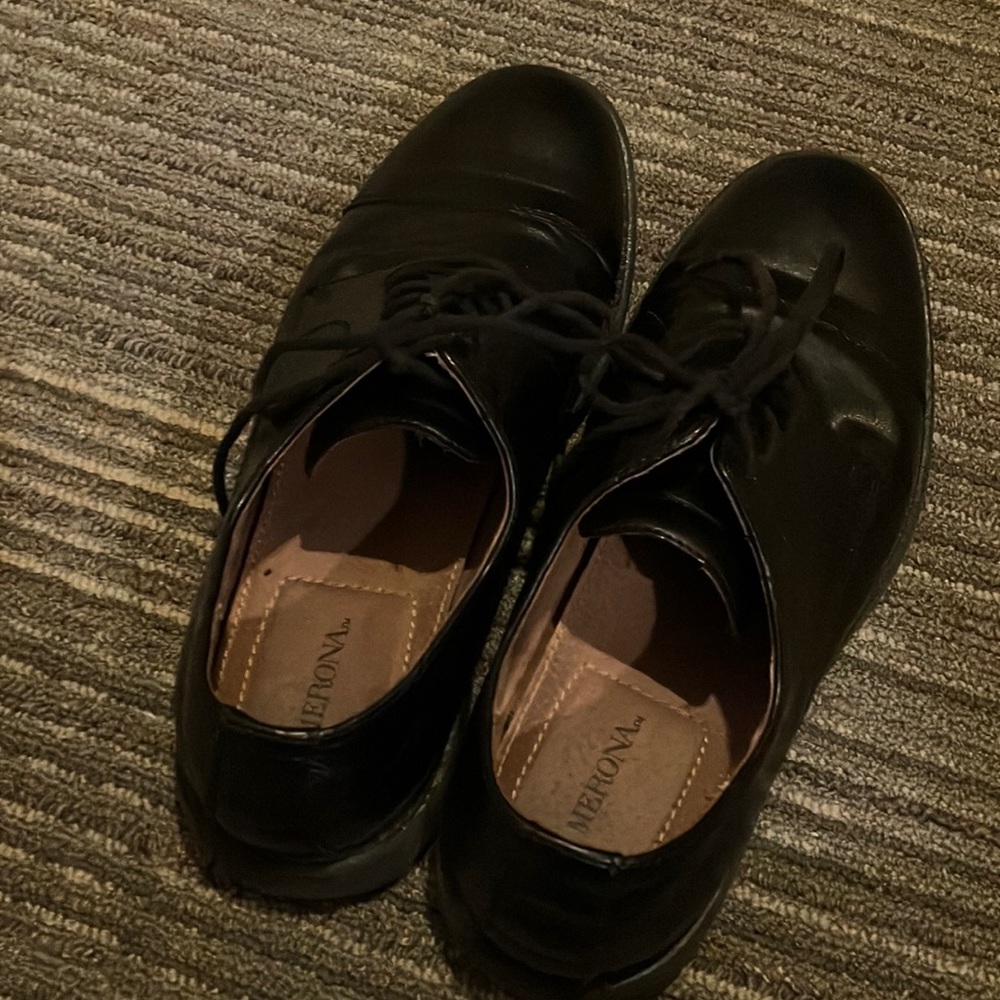 Mens America dress shoes black size 7